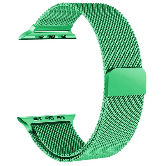 Apple Watch 4 44mm CaseUp Milano Metal Loop Kordon Yeşil 1